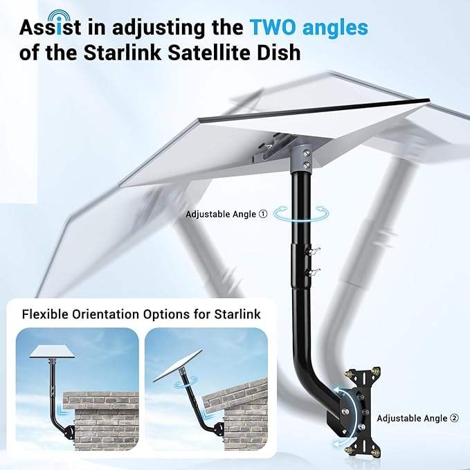 Starlink Wall Mount For Standard Kit Gen-3 Dish